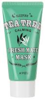 Успокаивающая ночная маска A`PIEU Fresh Mate Tea Tree Mask (Calming) 50мл