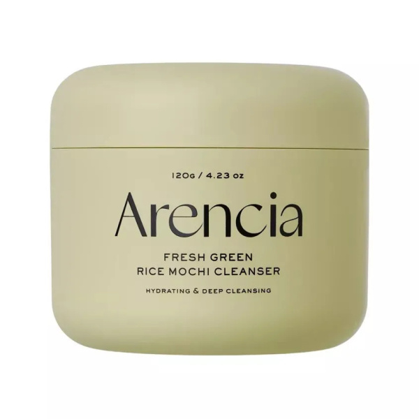 Очищающее средство с зелёным чаем и центеллой Arencia Fresh Green Rice Mochi Cleanser 120гр