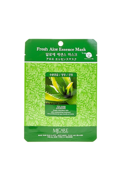  Маска тканевая с алоэ MIJIN Fresh Aloe Essence Mask 23гр