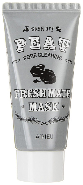 Смываемая маска с вулканическим пеплом A'Pieu Fresh Mate Peat Pore Clearing Mask