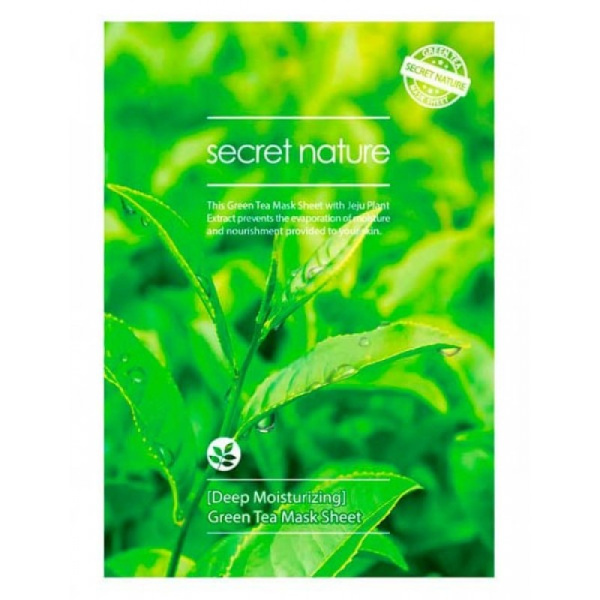 Маска для лица с зеленым чаем суперувлажняющая Secret Nature Green Tea Mask Sheet 25мл