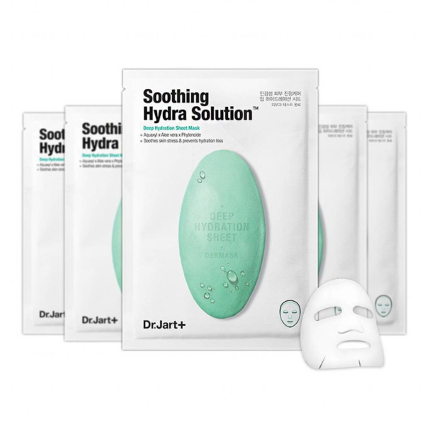 Маска для лица тканевая успокаивающая Dr. Jart Dermask Soothing Hydra Solution 25гр
