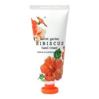 Крем для рук с экстрактом гибискуса Jigott Secret Garden Hibiscus Hand Cream 100мл 