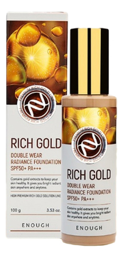 Тональная основа ENOUGH Rich Gold Double Wear Radiance Foundation #13 100мл
