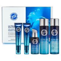 Набор коллагеновый для ухода за лицом Enough Premium Ultra X10 collagen Pro Marine 5 Set