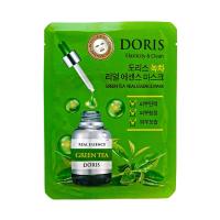 Тканевая маска с зеленым чаем Doris Green Tea Real Essence Mask 25мл 