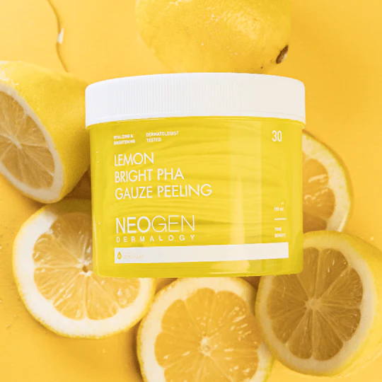 Осветляющие пилинг-пэды с лимоном Neogen Dermalogy Lemon Bright PHA Gauze Peeling 30шт 