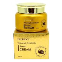 Крем для лица с муцином улитки Deoproce Whitening And Anti-Wrinkle Snail Cream 100мл