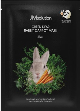 Морковная тканевая маска JMSolution Green Dear Rabbit Carrot Mask 30мл