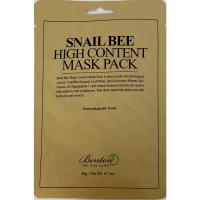 Маска тканевая с муцином улитки и пчелиным ядом Benton Snail Bee High Content Mask Pack 20гр