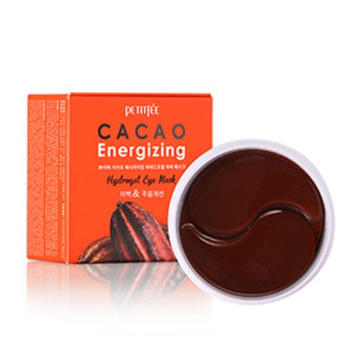 Тонизирующие гидрогелевые патчи с какао PETITFEE Cacao Energizing Hydrogel Eye Patch 60шт