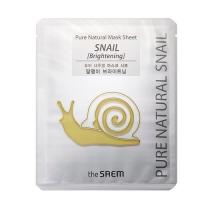 Восстанавливающая тканевая маска The Saem Pure Natural Mask Sheet [Snail Brightening ] 20мл