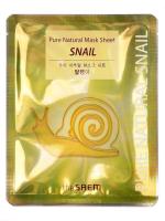 Маска тканевая с муцином улитки The Saem Pure Natural Mask Sheet [Snail] 20мл
