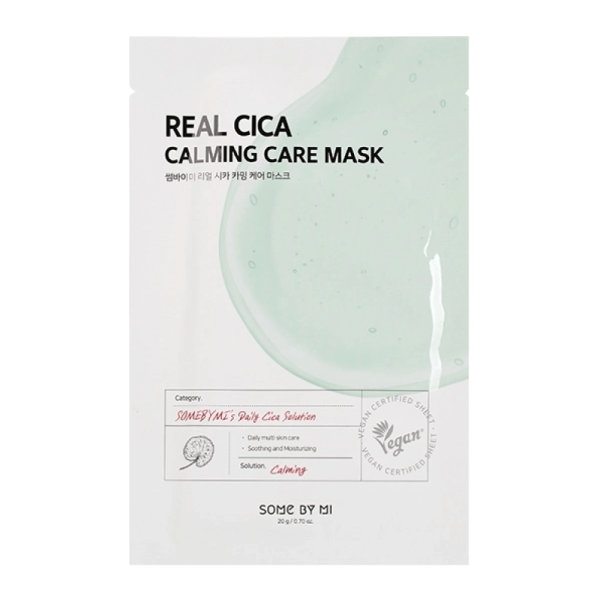 Восстанавливающая тканевая маска для лица с центеллой азиатской Some By Mi Real Cica Calming Mask 20гр