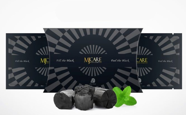 Маска для лица с древесным углем MJ Premium Charcoal black mask 25гр