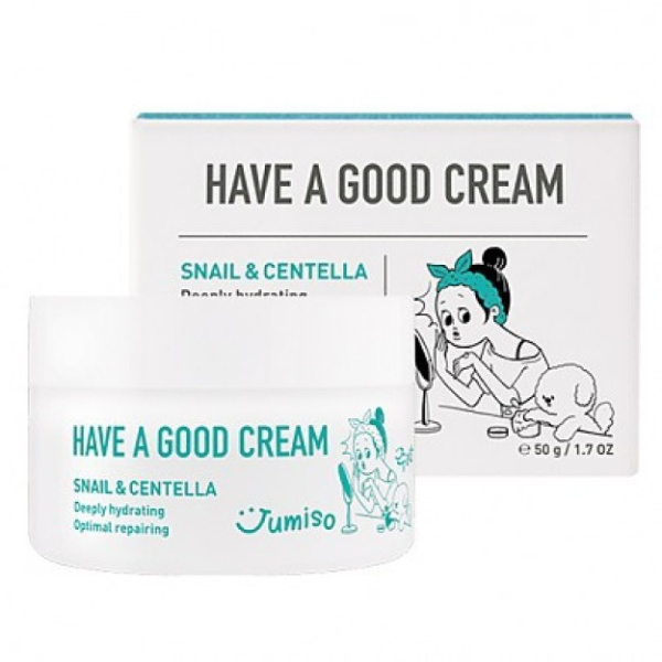 Крем для лица с экстрактом муцина улитки и центеллы Jumiso Have A Good Cream Snail & Centella 50мл