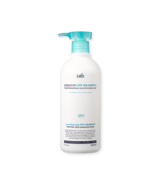 Бессульфатный протеиновый шампунь Lador Keratin LPP Shampoo 530мл