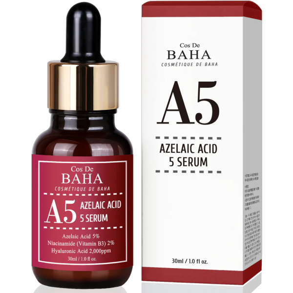 Противовоспалительная сыворотка с азелаиновой кислотой Cos De BAHA A5 Azelaic Acid 5% Serum 30мл
