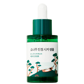 Сыворотка для проблемной кожи с экстрактами сосны и центеллы Round Lab Pine Calming Cica Ampoule 30мл