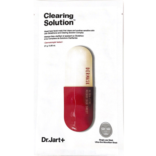 Маска для лица тканевая для проблемной кожи Dr. Jart Dermask Micro Jet Clearing Solution 27гр