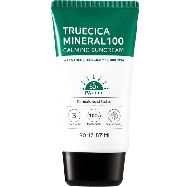 Крем успокаивающий солнцезащитный Some By Mi TRUECICA MINERAL 100 CALMING SUNCREAM 50ml