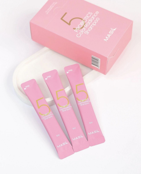 Шампунь с пробиотиками для защиты цвета Masil 5 Probiotics Color Radiance Shampoo 8мл*20шт