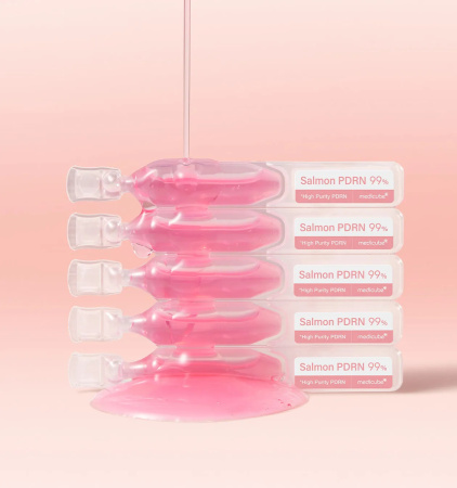 Набор концентрированных сывороток с ПДРН и коллагеном MEDICUBE PDRN Pink One Day Serum 10 шт*1,5мл