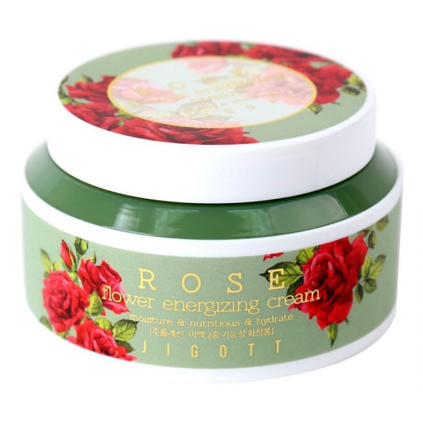 Крем для лица с экстрактом розы JIGOTT Rose Flower Energizing Cream 100мл