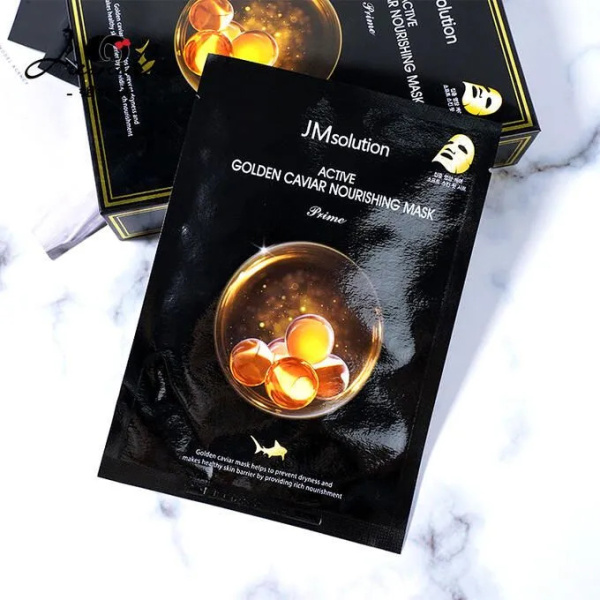 Питательная маска с экстрактом икры и золотом JMsolution Active Golden Caviar Nourishing Mask 30мл