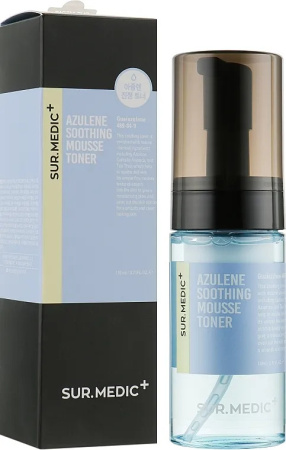 Успокаивающий тонер-мусс с азуленом SUR.MEDIC+ Azulene Soothing Mousse Toner 110мл