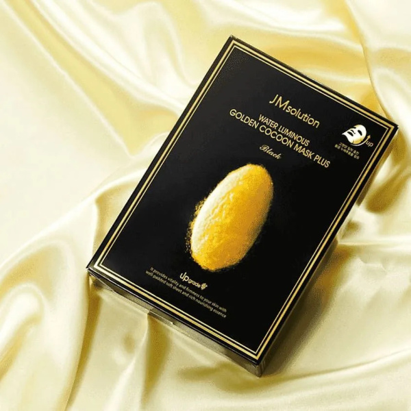 Тканевая маска с протеинами кокона золотого шелкопряда JMsolution Water Luminous Golden Cocoon Mask 45мл