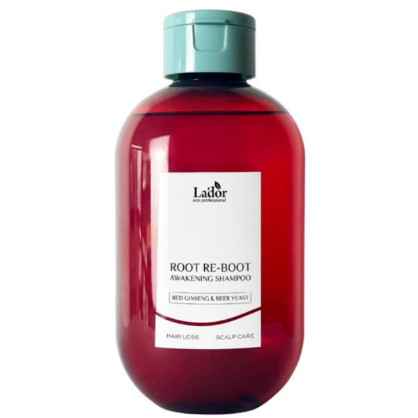 Шампунь с женьшенем для роста волос Lador Root Re-Boot Awakening Shampoo Red Ginseng & Beer Yeast 300мл