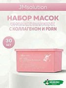Набор тканевых масок укрепляющих с коллагеном и пдрн JMsolution Daily Quick Collagen Pdrn Firming Mask 350 мл, 30 шт
