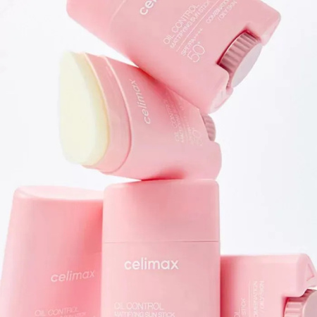 Матирующий солнцезащитный стик CELIMAX OIL CONTROL MATTIFYING SUN STICK SPF 50+ PA++++ 19гр