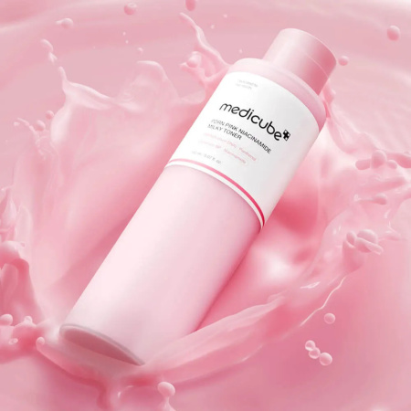 Молочный тонер с ПДРН и ниацинамидом MEDICUBE PDRN Pink Niacinamide Milky Toner 150мл