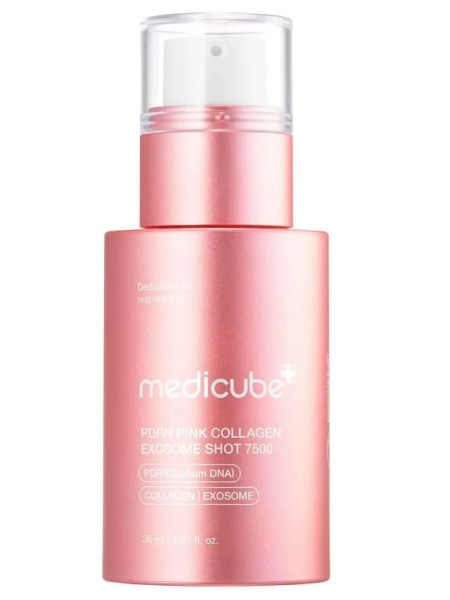 Интенсивная омолаживающая ампула с микроиглами medicube PDRN Pink Collagen Exosome Shot Serum 7500 30мл