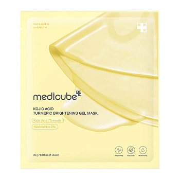 Гидрогелевая маска для сияния кожи medicube Kojic Acid Turmeric Brightening Gel Mask 28гр