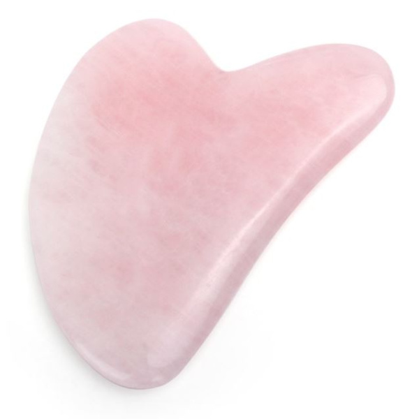 Скребок гуаша для лица розовый кварц AYOUME Massager Guasha Rose Quartz