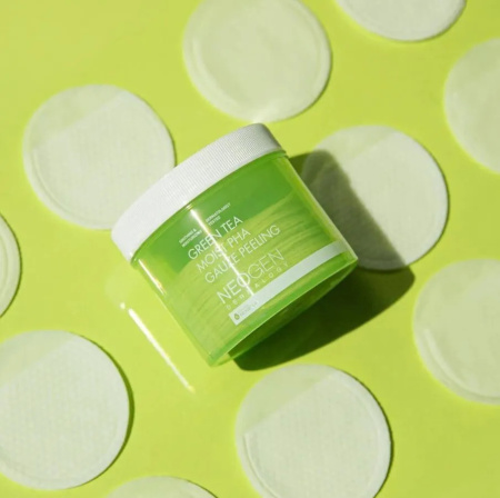 Пилинг-пэды с зеленым чаем Neogen Dermalogy Green Tea Moist PHA Gauze Peeling 30шт