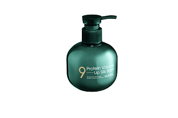 Несмываемый бальзам для поврежденных волос MASIL 9PROTEIN VOLUME UP SILK BALM 180мл