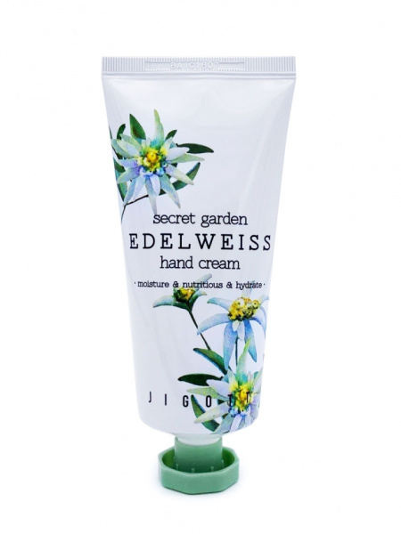 Крем для рук с экстрактом эдельвейса Jigott Secret Garden Edelweiss Hand Cream 100мл