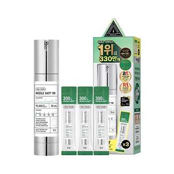Набор сывороток с микроиглами VT Cosmetics Reedle Shot 100 50мл+ 3 саше Reedle Shot 300 2мл