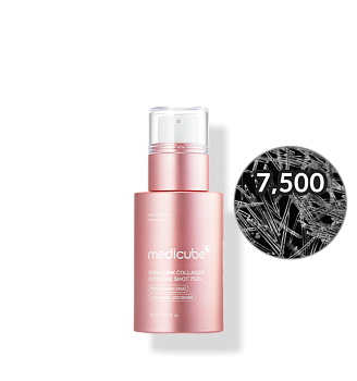 Интенсивная омолаживающая ампула с микроиглами medicube PDRN Pink Collagen Exosome Shot Serum 7500 30мл