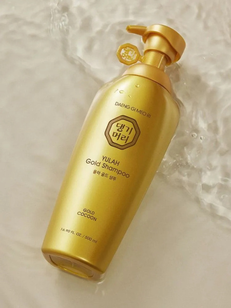 Укрепляющий шампунь для ослабленных волос Daeng Gi Meo Ri Yulah Gold Shampoo 500мл