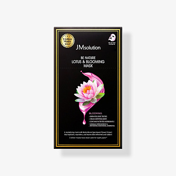 JMS BE NATURE Маска тканевая JMSOLUTION BE NATURE LOTUS & BLOOMING MASK