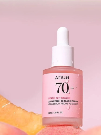 Сыворотка с персиком для гладкой и сияющей кожи Anua Peach 70% Niacin Serum 30мл